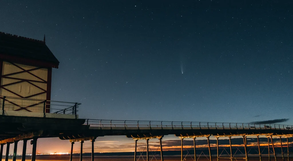 Saltburn Pier at Night
