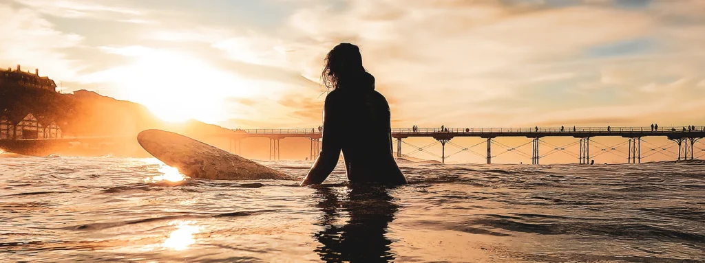 Learn to surf at saltburn holiday lets