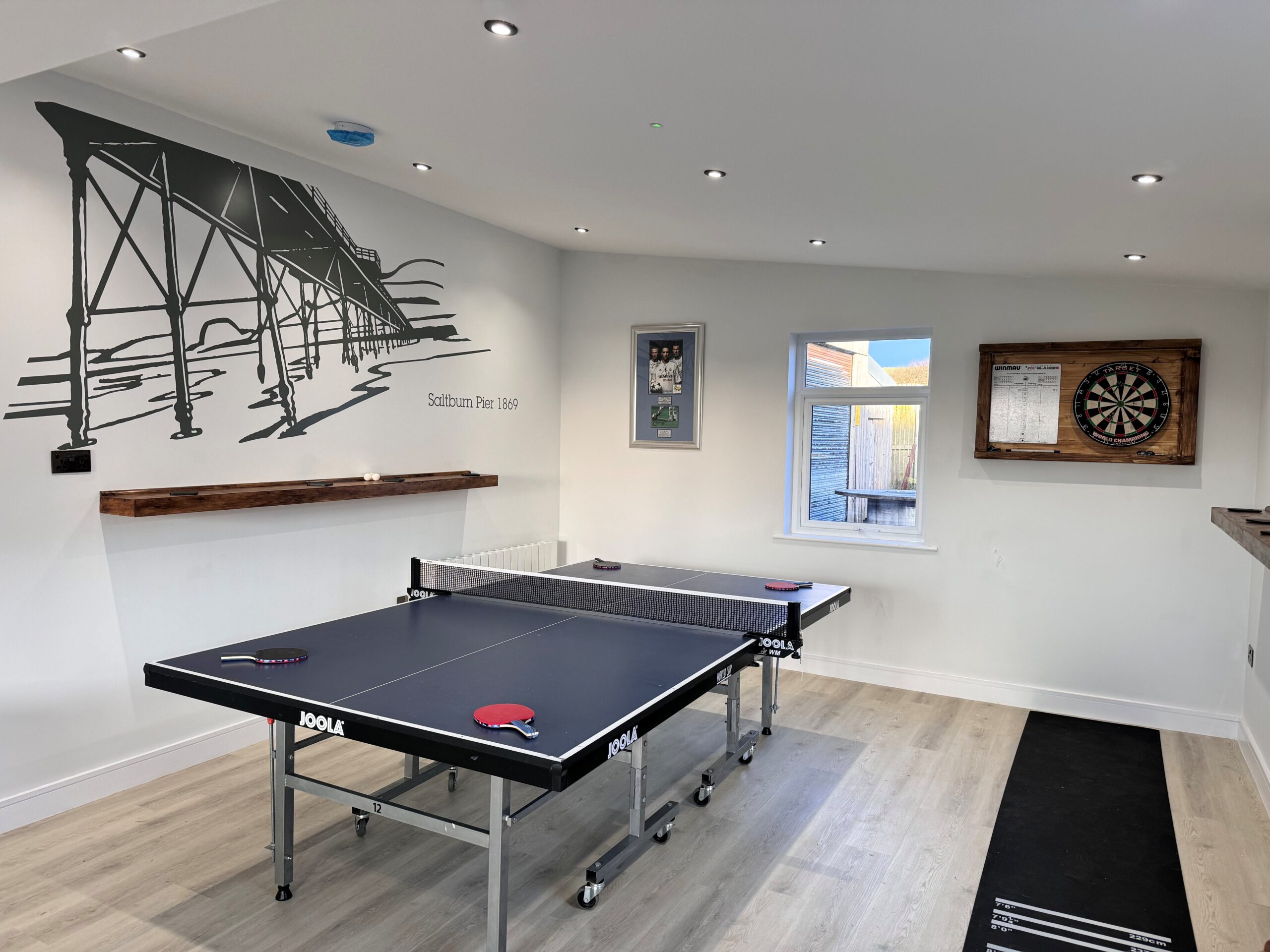 games room table tennis Saltburn holiday lets